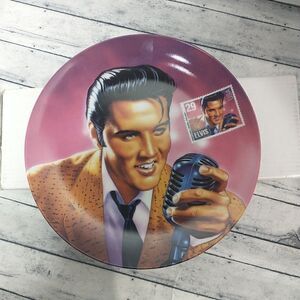 ELVIS PRESLEY 1993 Delphi 8" Collector's Plate THE ROCK AND ROLL LEGEND.